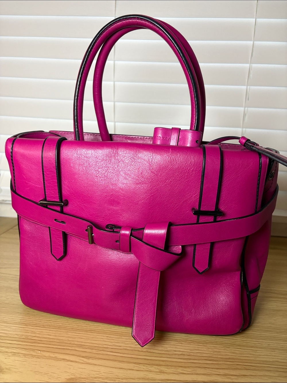 Reed Krakoff Boxer Bag Acid Pink Leather tote